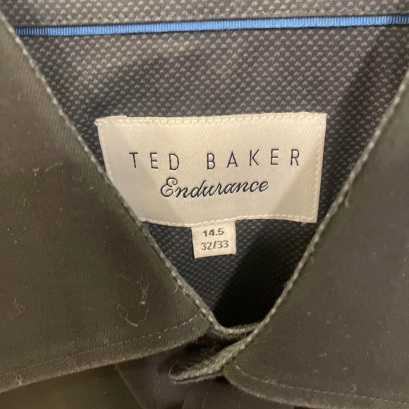 Ted Baker Size 14.5 Black Dress Shirt - Picture 3 of 3